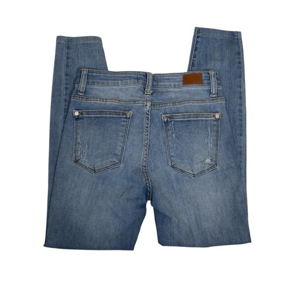 Judy Blue Womens 3/26 Skinny Fit Distressed Jeans - Picture 5 of 11